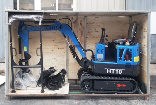 Der vom finnischen Kunden maßgeschneiderte 1-Tonnen-Minibagger wurde erfolgreich ausgeliefert successfully